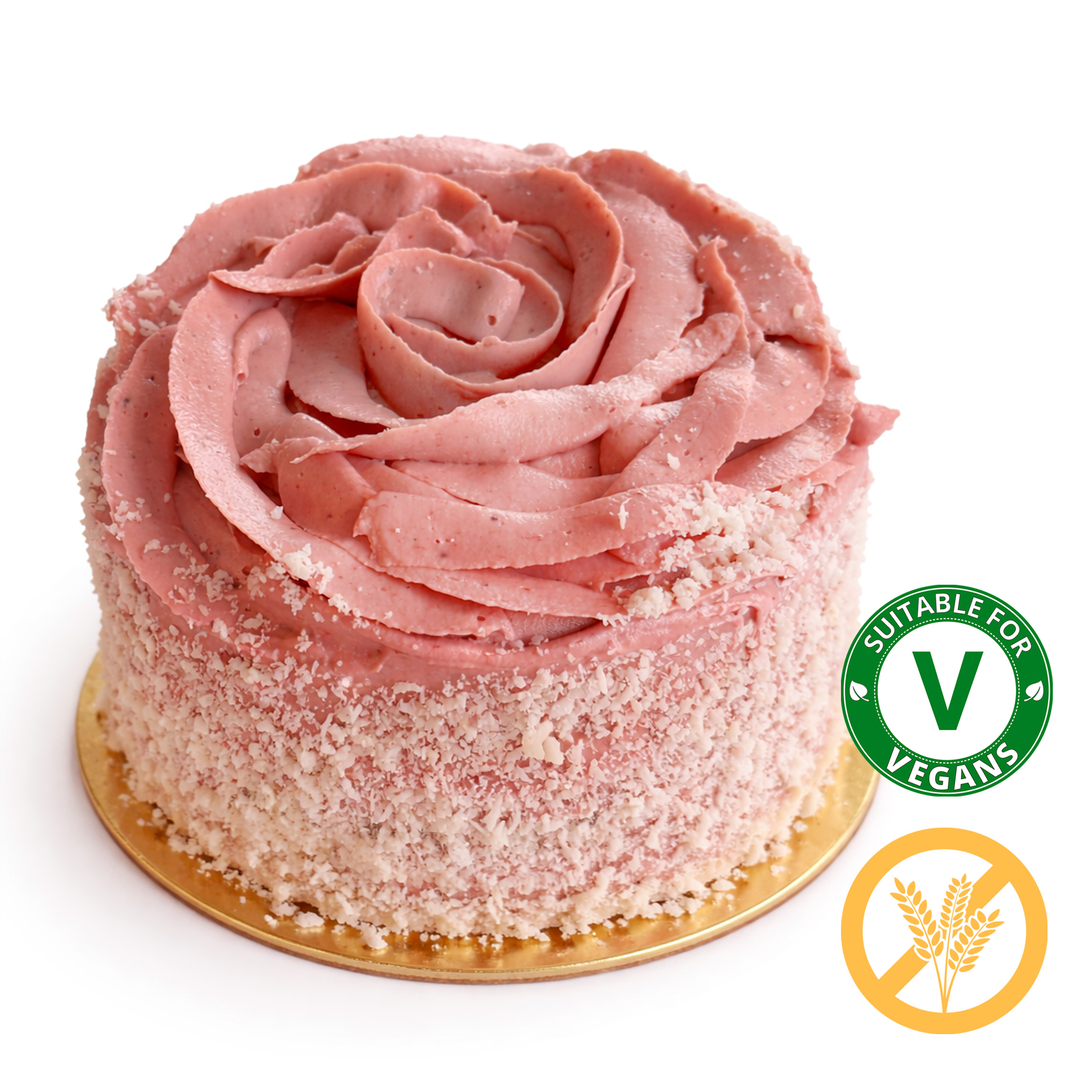 Zemeņu-bazilika torte-roze, 500g